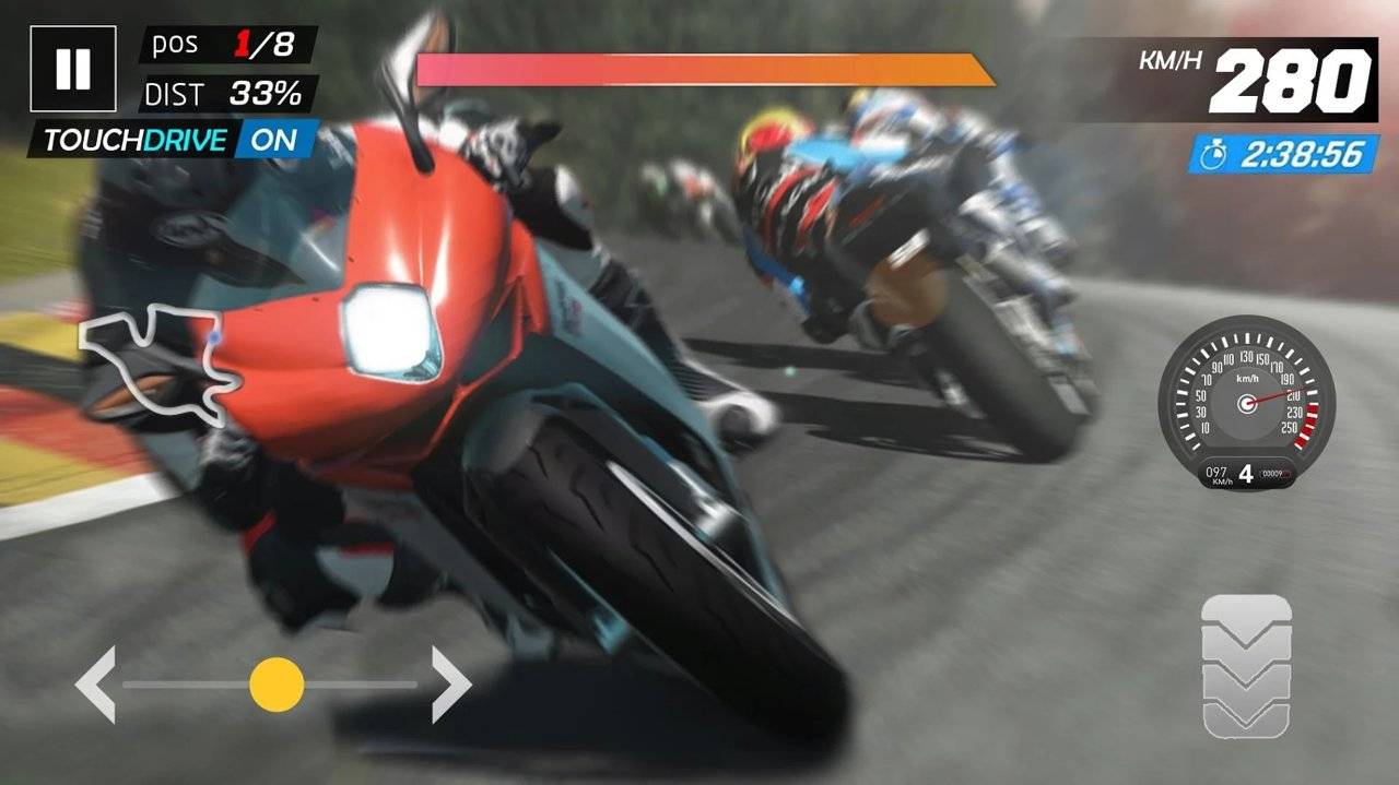 疯狂赛车摩托3D图0
